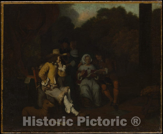 Art Print : Gerbrand Van den Eeckhout - A Musical Party : Vintage Wall Art