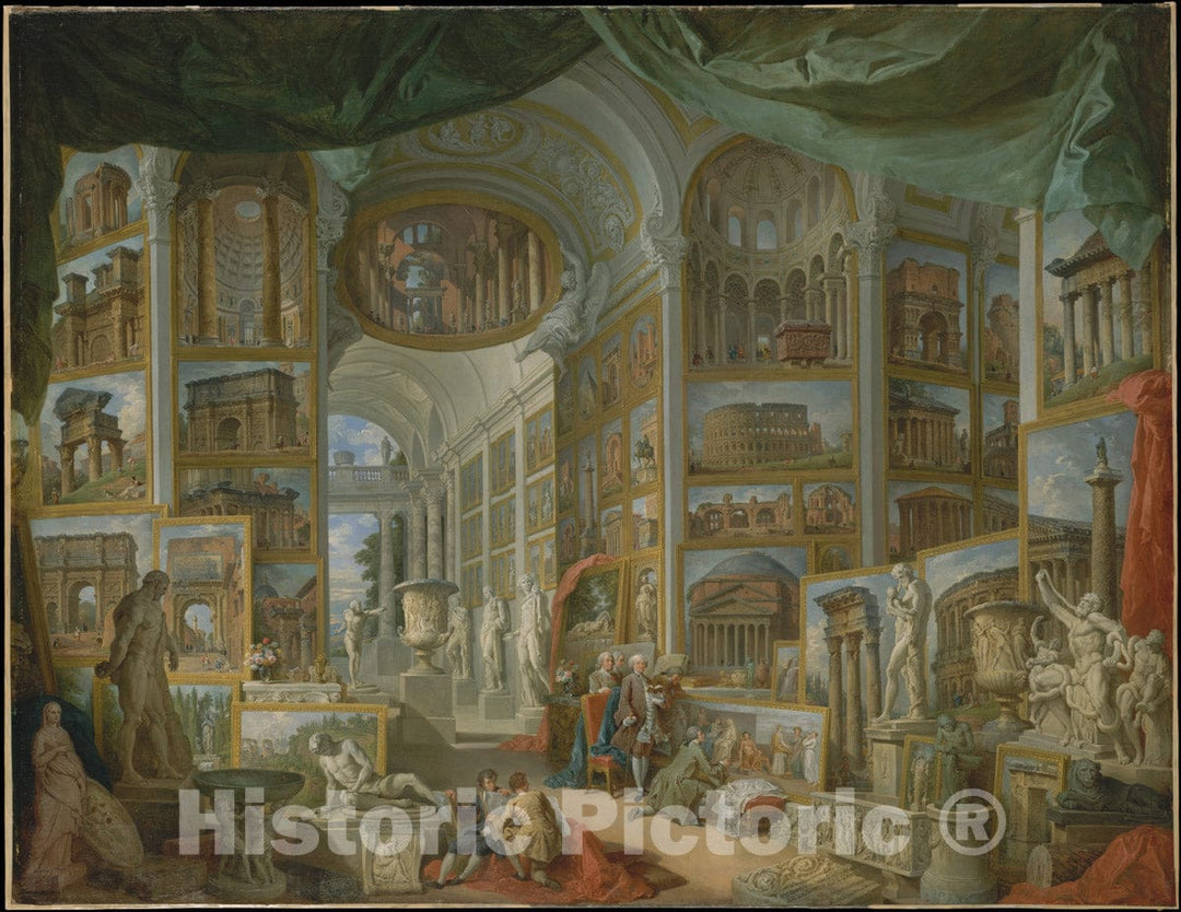 Art Print : Giovanni Paolo Panini - Ancient Rome : Vintage Wall Art