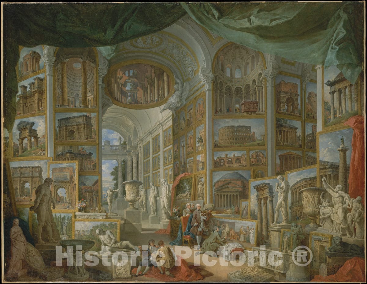 Art Print : Giovanni Paolo Panini - Ancient Rome : Vintage Wall Art