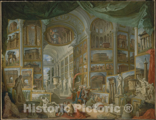 Art Print : Giovanni Paolo Panini - Ancient Rome : Vintage Wall Art