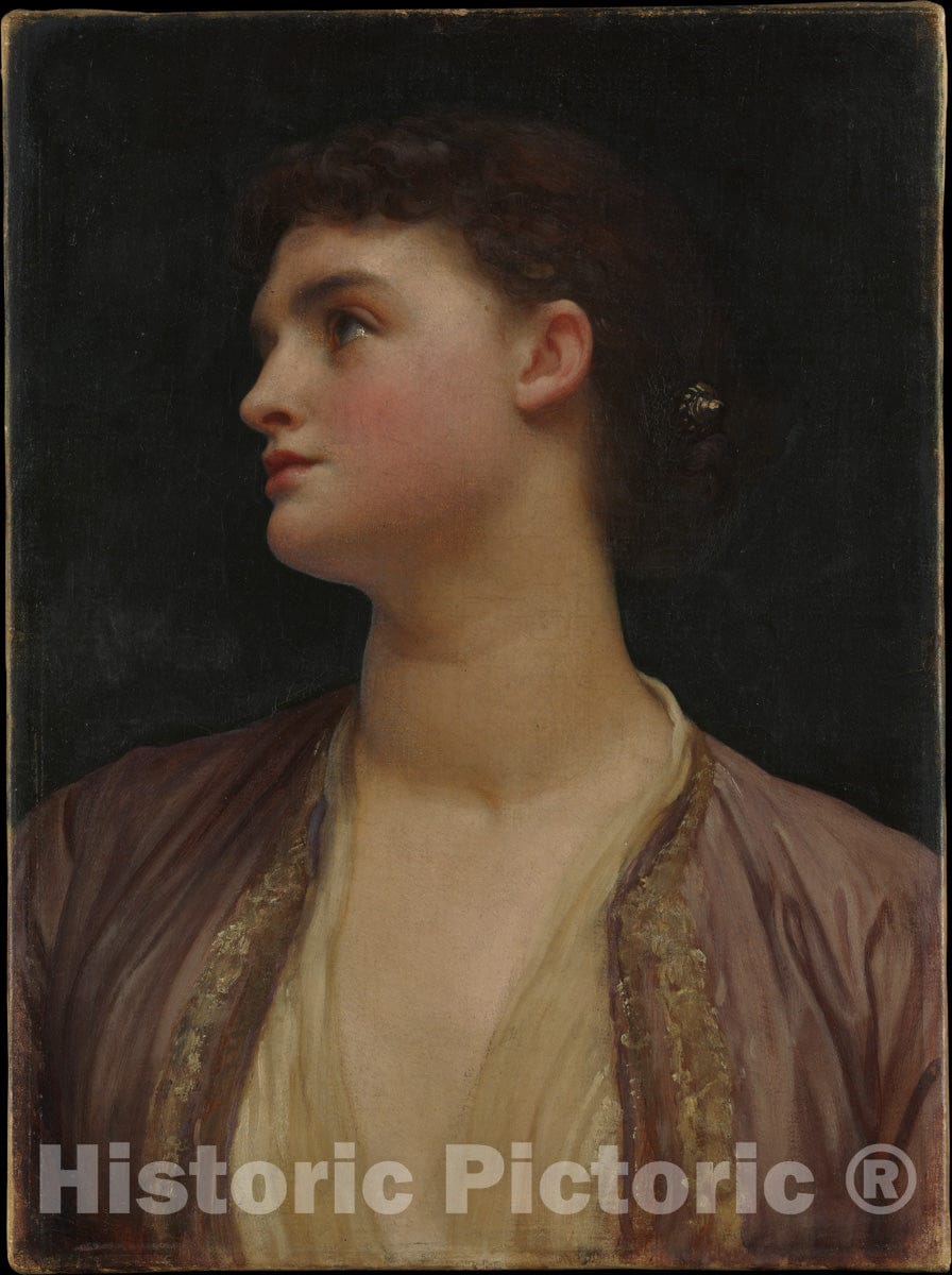 Art Print : Frederic, Lord Leighton - Lucia : Vintage Wall Art