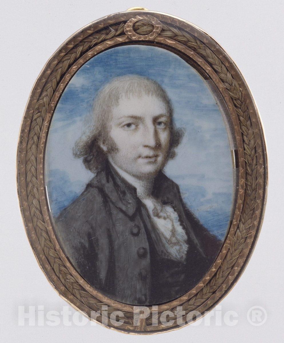 Art Print : British Painter - A Man with The Initials RH : Vintage Wall Art