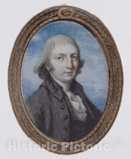 Art Print : British Painter - A Man with The Initials RH : Vintage Wall Art