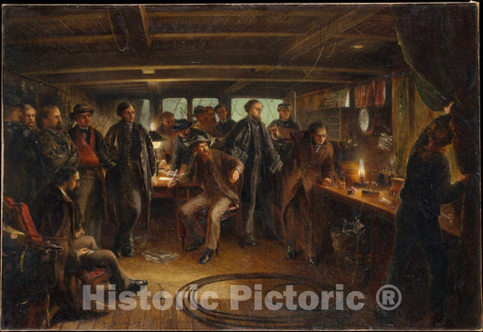 Art Print : Robert Charles Dudley - Awaiting The Reply : Vintage Wall Art
