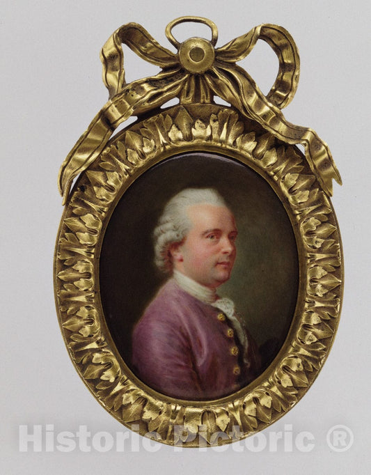 Art Print : Pierre Pasquier - Abbé Charles Bossut (1730–1814) : Vintage Wall Art