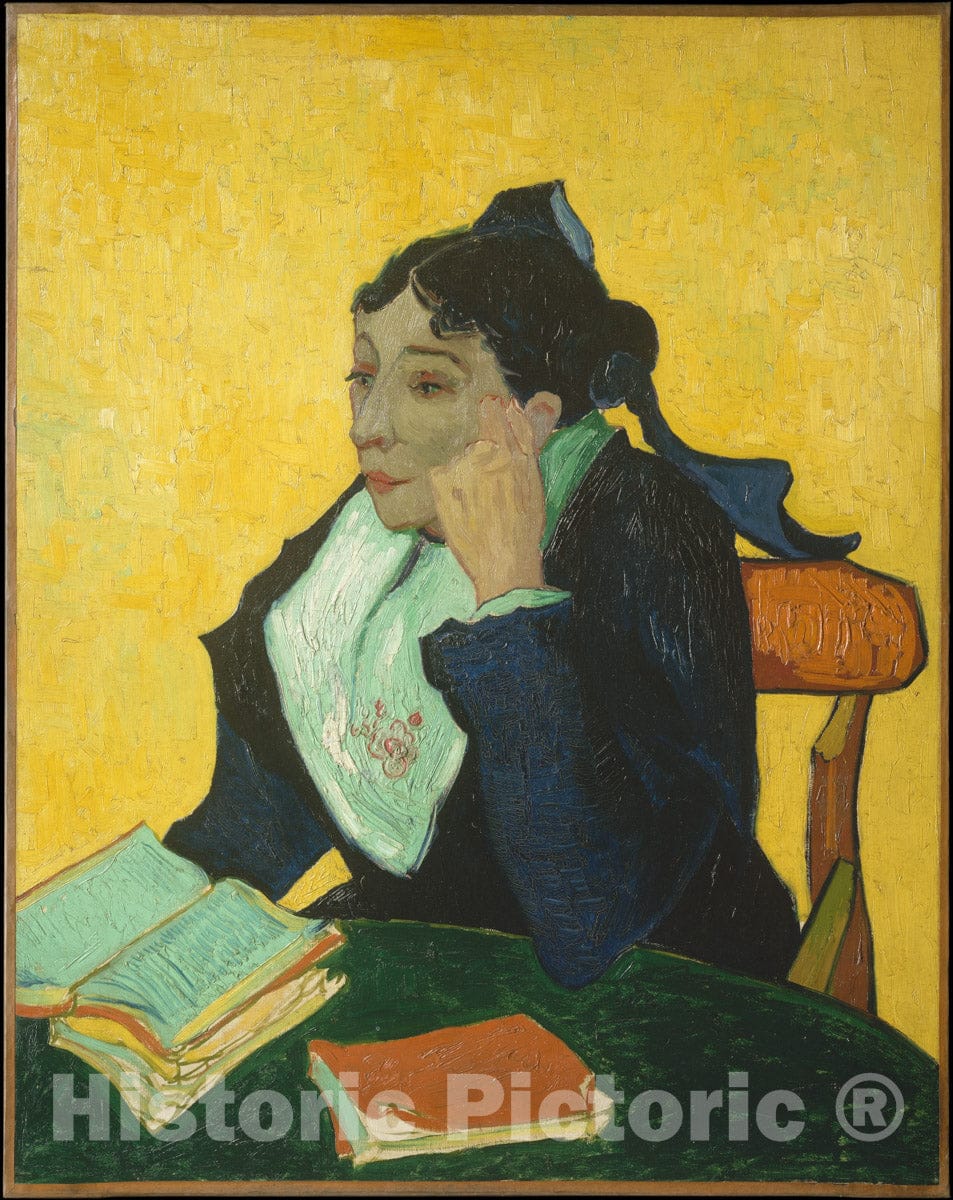 Art Print : Vincent Van Gogh - L'Arlésienne: Madame Joseph-Michel Ginoux (Marie Julien, 1848–1911) : Vintage Wall Art