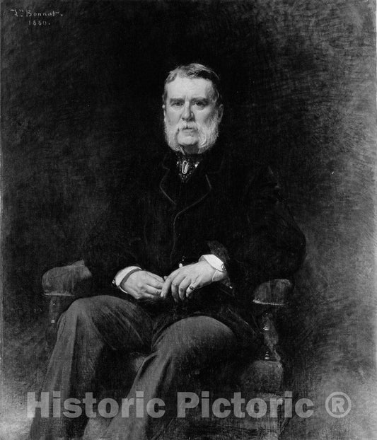 Art Print : Léon Bonnat - John Taylor Johnston (1820–1893) : Vintage Wall Art