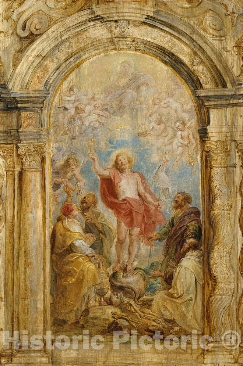 Art Print : Peter Paul Rubens - The Glorification of The Eucharist : Vintage Wall Art