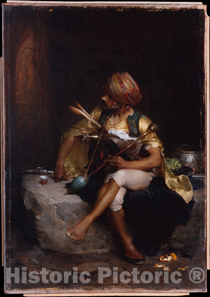 Art Print : Charles Bargue - A Bashi-Bazouk : Vintage Wall Art