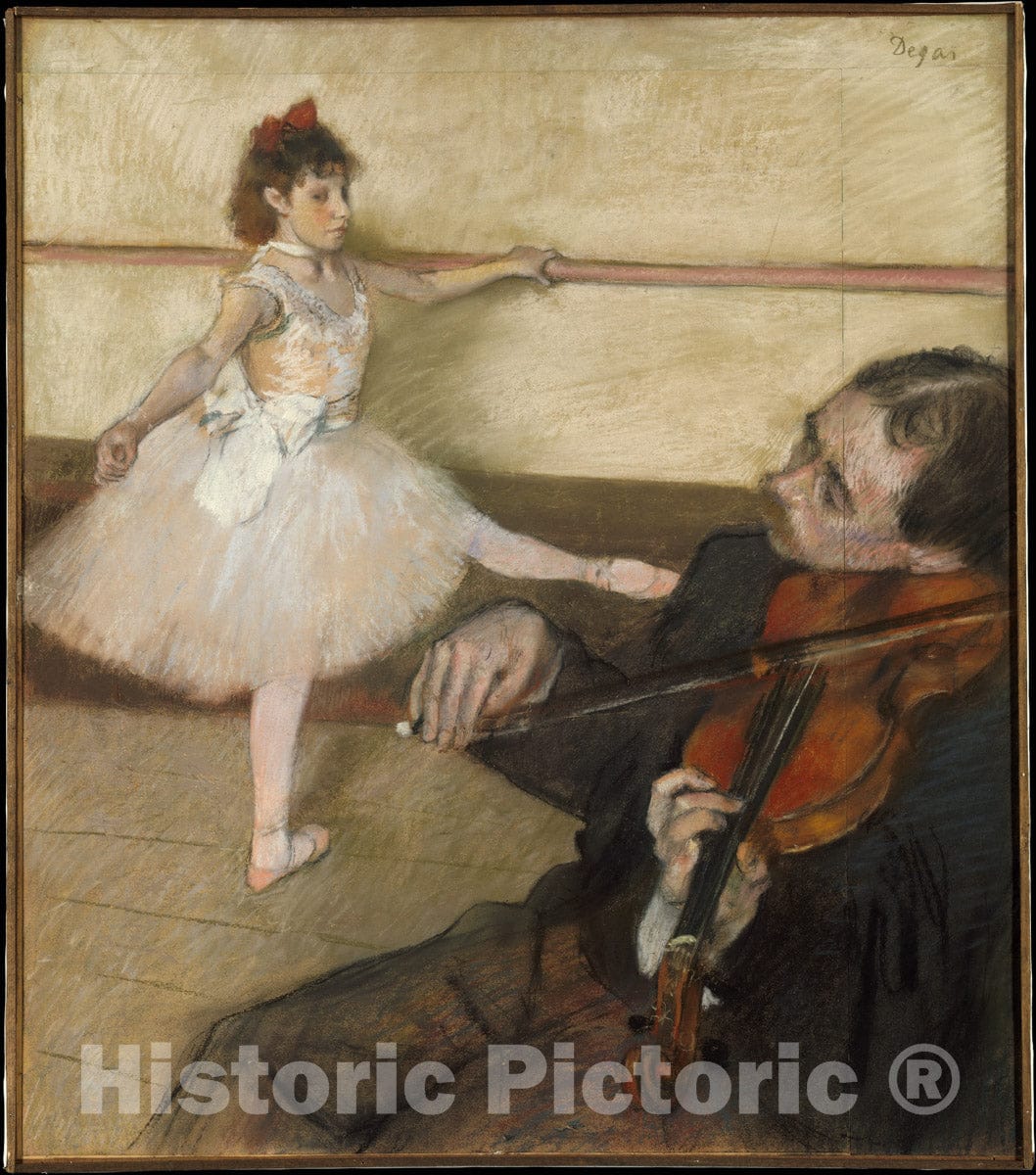 Art Print : Edgar Degas - The Dance Lesson : Vintage Wall Art