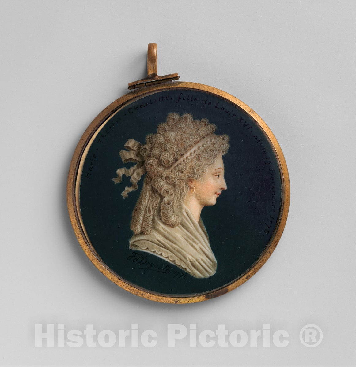 Art Print : Jacques Joseph de Gault - Marie-Thérèse-Charlotte (1778–1851), Daughter of Louis XVI : Vintage Wall Art