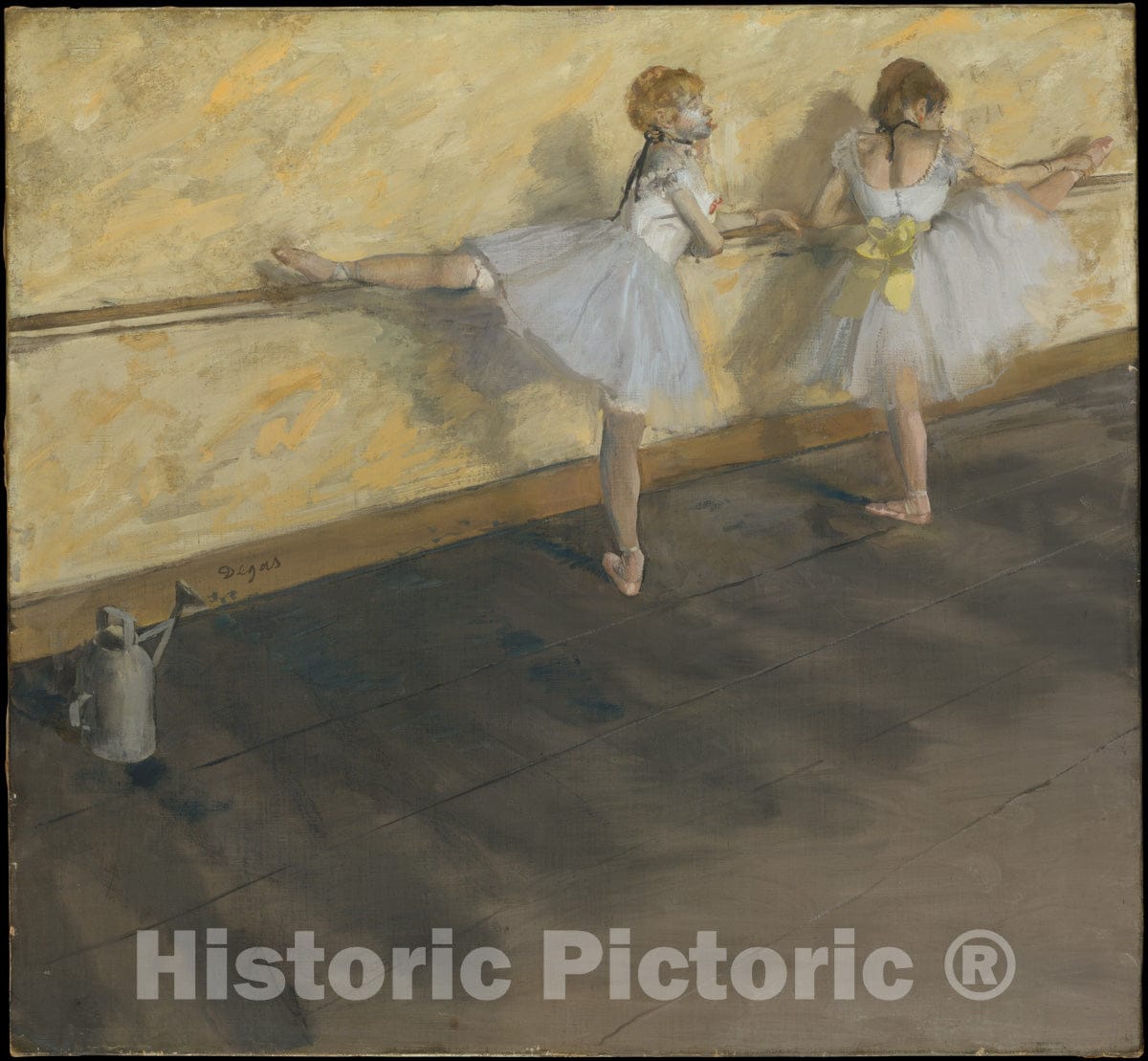 Art Print : Edgar Degas - Dancers Practicing at The Barre : Vintage Wall Art