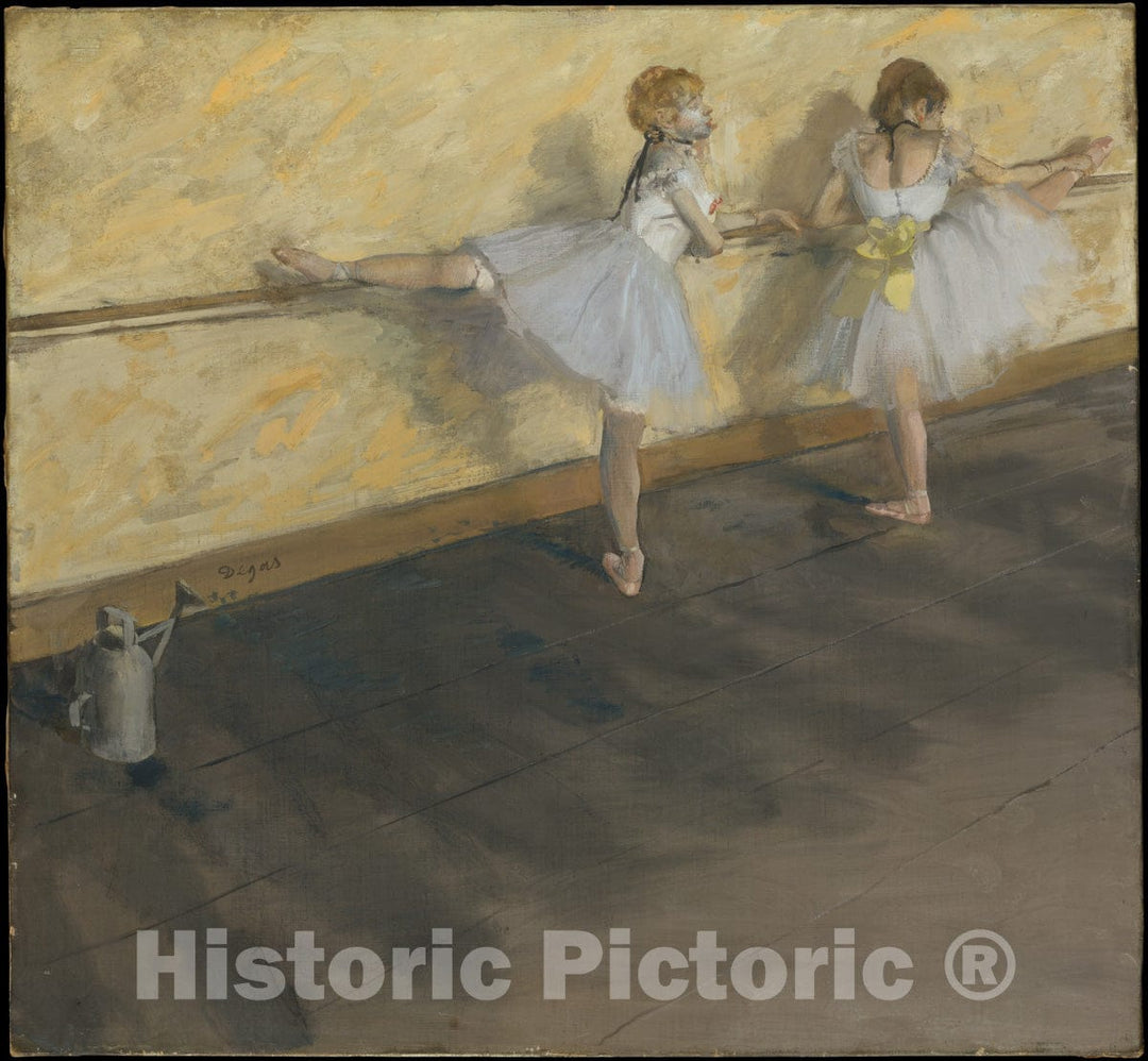 Art Print : Edgar Degas - Dancers Practicing at The Barre : Vintage Wall Art
