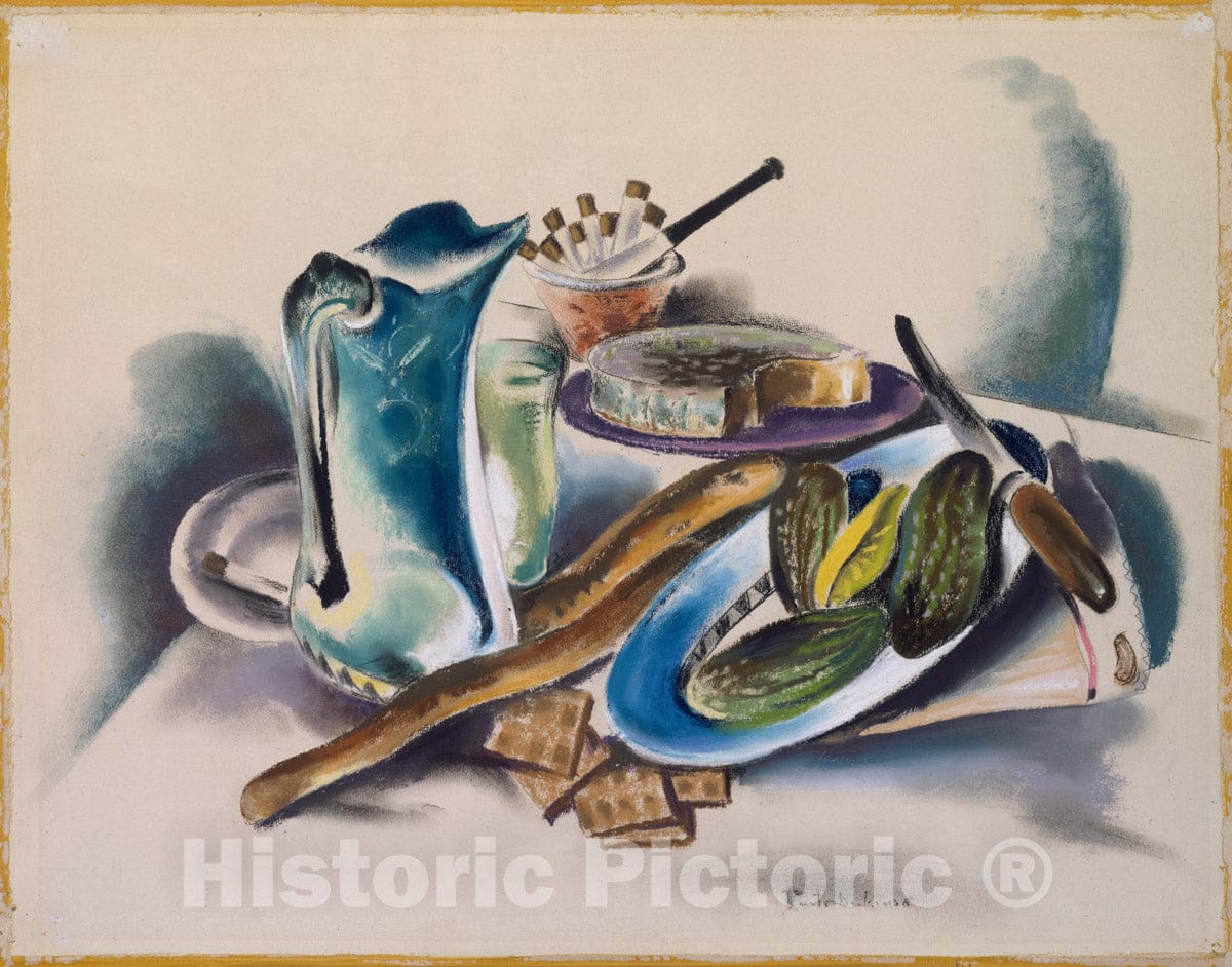Art Print : Preston Dickinson - Still Life : Vintage Wall Art