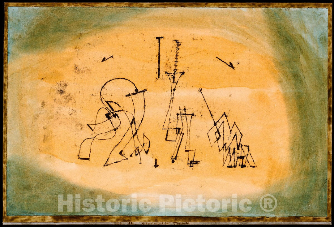 Art Print : Paul Klee - Abstract Trio : Vintage Wall Art