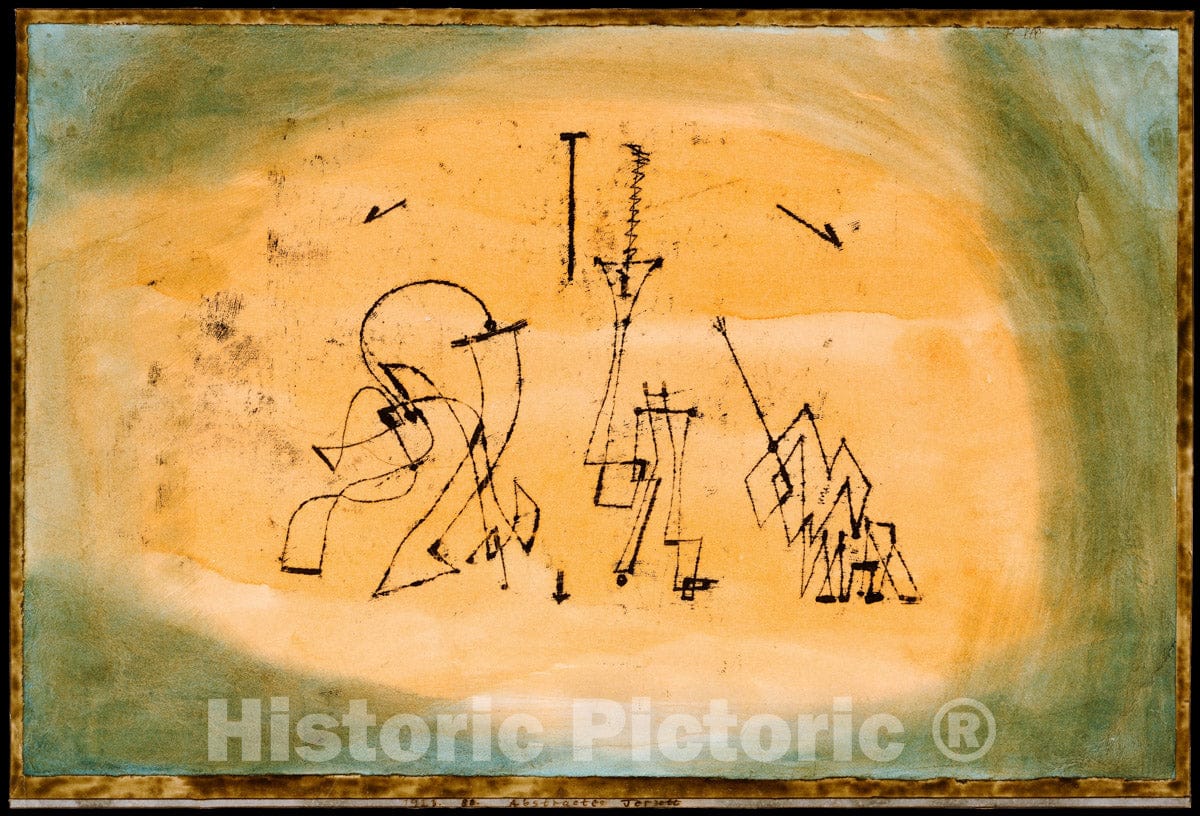 Art Print : Paul Klee - Abstract Trio : Vintage Wall Art