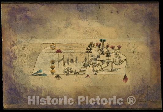 Art Print : Paul Klee - All Souls' Picture : Vintage Wall Art