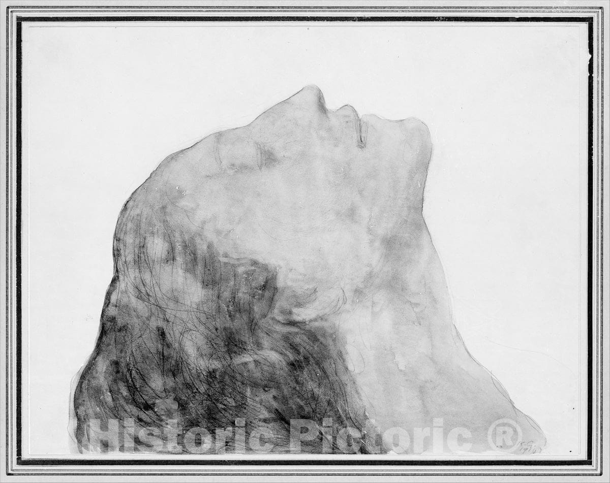 Art Print : Kahlil Gibran - Towards The Infinite (Kamila Gibran, Mother of The Artist) : Vintage Wall Art