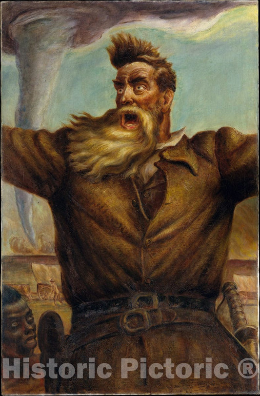 Art Print : John Steuart Curry - John Brown : Vintage Wall Art