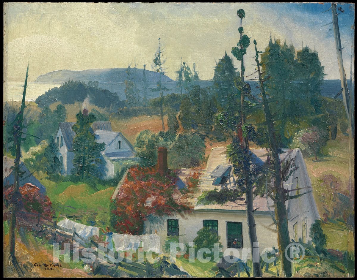 Art Print : George Bellows - The Red Vine, Matinicus Island, Maine : Vintage Wall Art