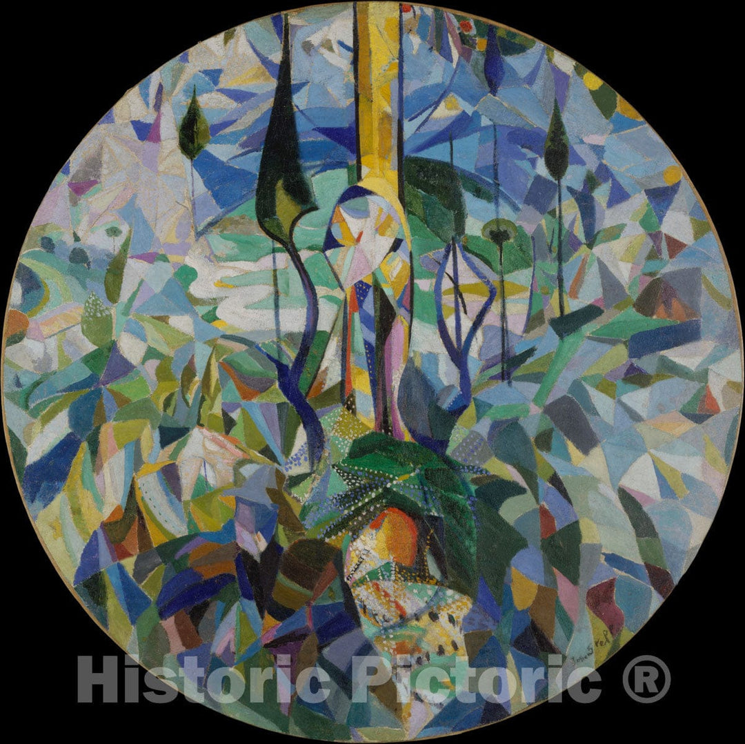 Art Print : Joseph Stella - Coney Island : Vintage Wall Art