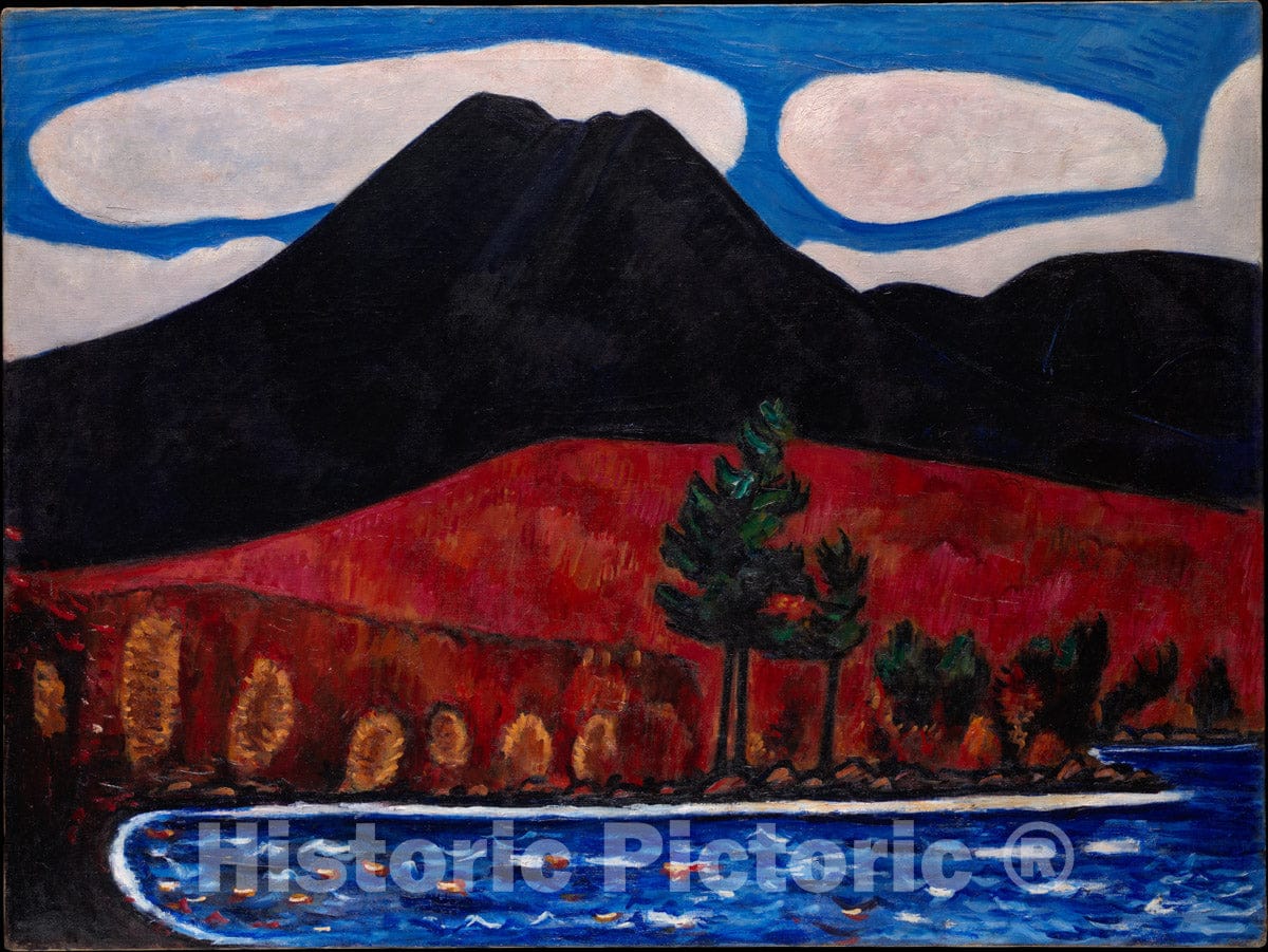 Art Print : Marsden Hartley - Mt. Katahdin (Maine), Autumn #2 : Vintage Wall Art