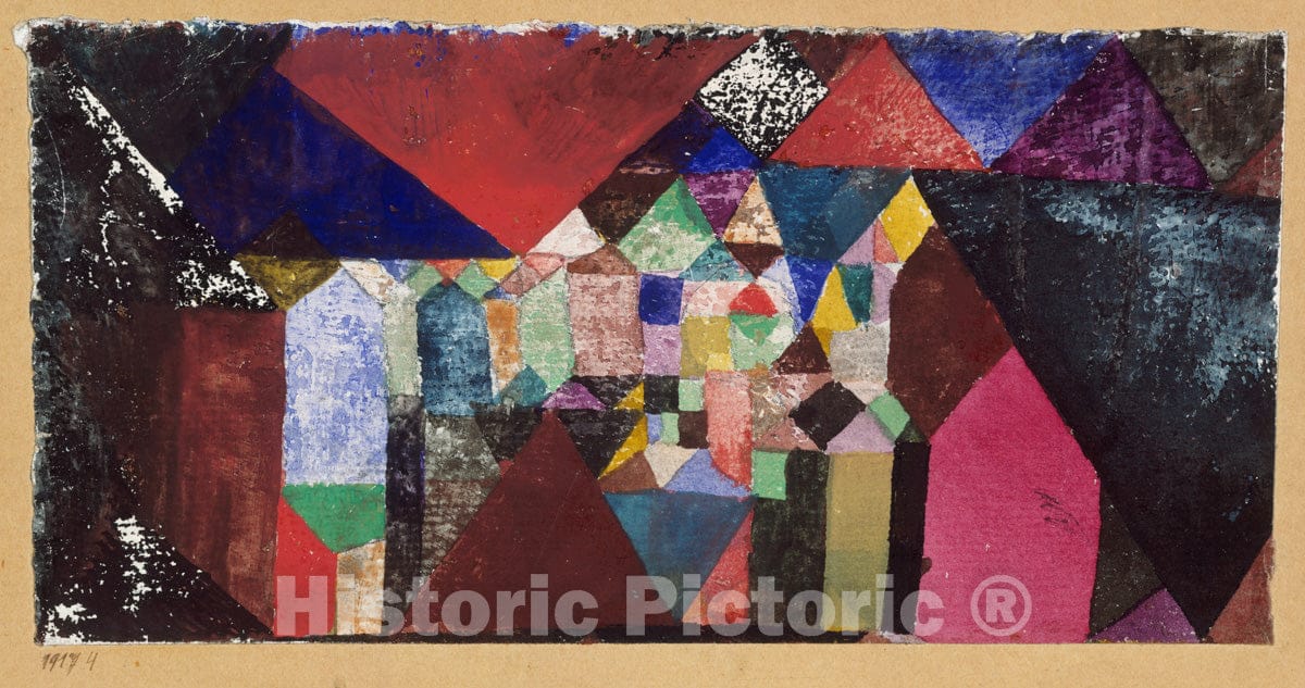 Photo Print : Paul Klee  - Municipal Jewel : Vintage Wall Art