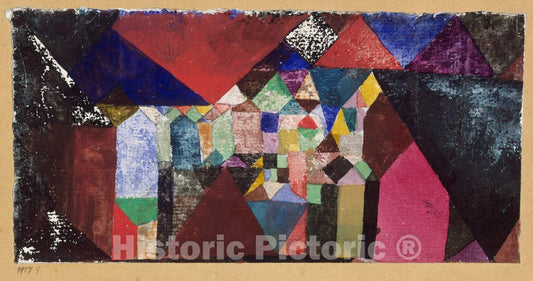 Photo Print : Paul Klee  - Municipal Jewel : Vintage Wall Art
