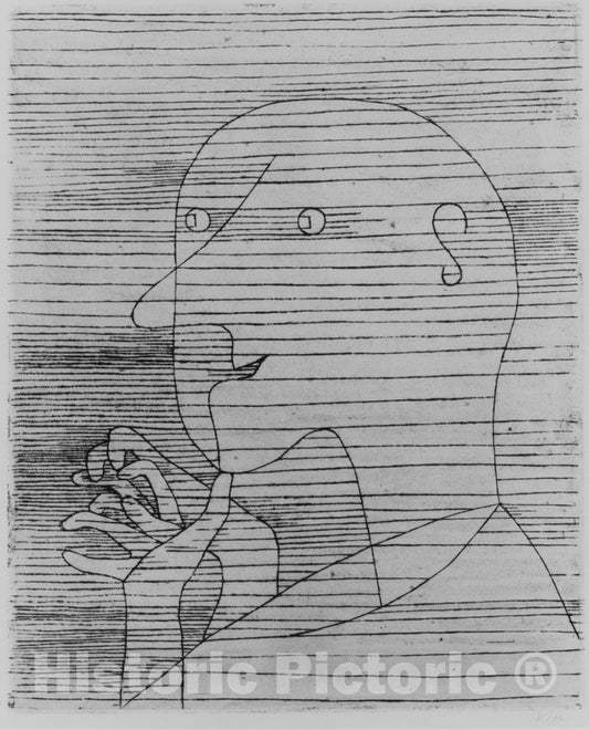 Art Print : Paul Klee - Old Man Counting : Vintage Wall Art