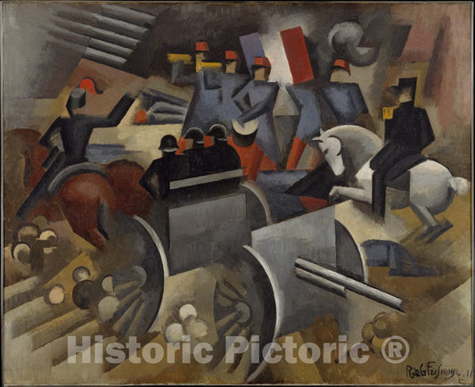 Art Print : Roger de la Fresnaye - Artillery : Vintage Wall Art