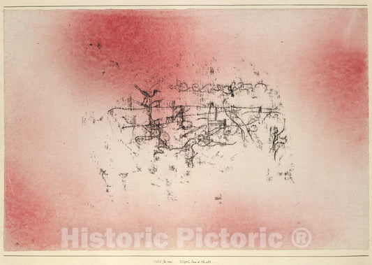 Art Print : Paul Klee - Bird Landscape : Vintage Wall Art