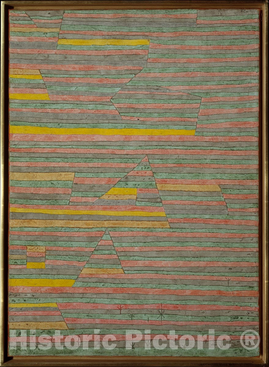 Art Print : Paul Klee - Monuments at G. : Vintage Wall Art