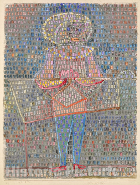 Art Print : Paul Klee - Boy in Fancy Dress : Vintage Wall Art