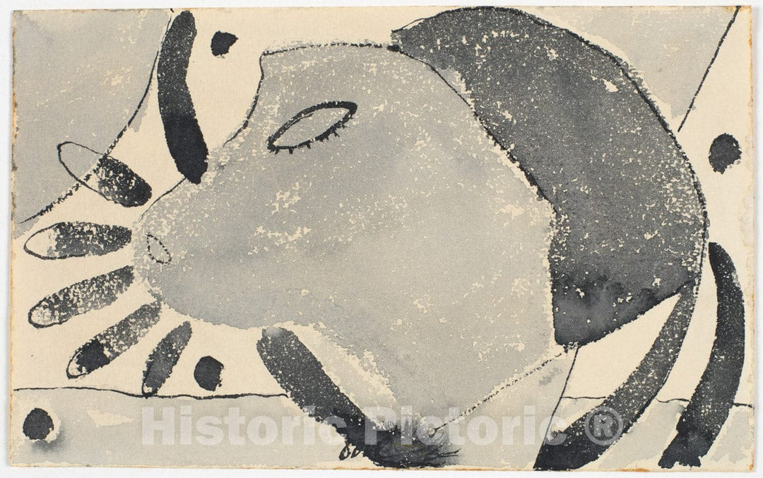 Art Print : Arthur Dove - There Was a Cat Somewhere : Vintage Wall Art