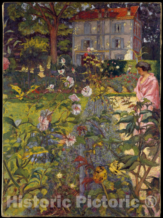Art Print : Édouard Vuillard - Garden at Vaucresson : Vintage Wall Art