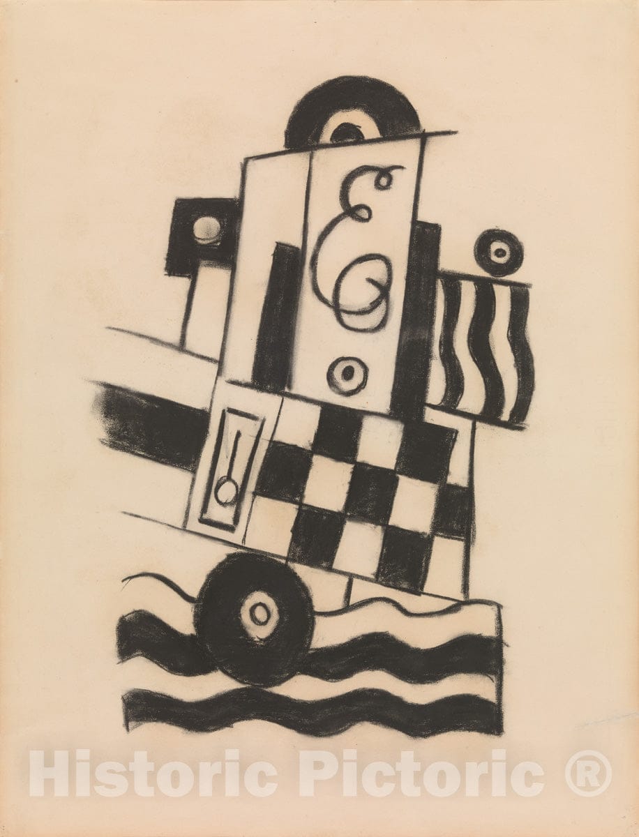 Art Print : Marsden Hartley - Military Symbols 1 : Vintage Wall Art