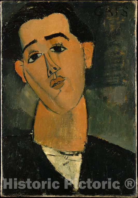 Art Print : Amedeo Modigliani - Juan Gris (1887–1927) : Vintage Wall Art