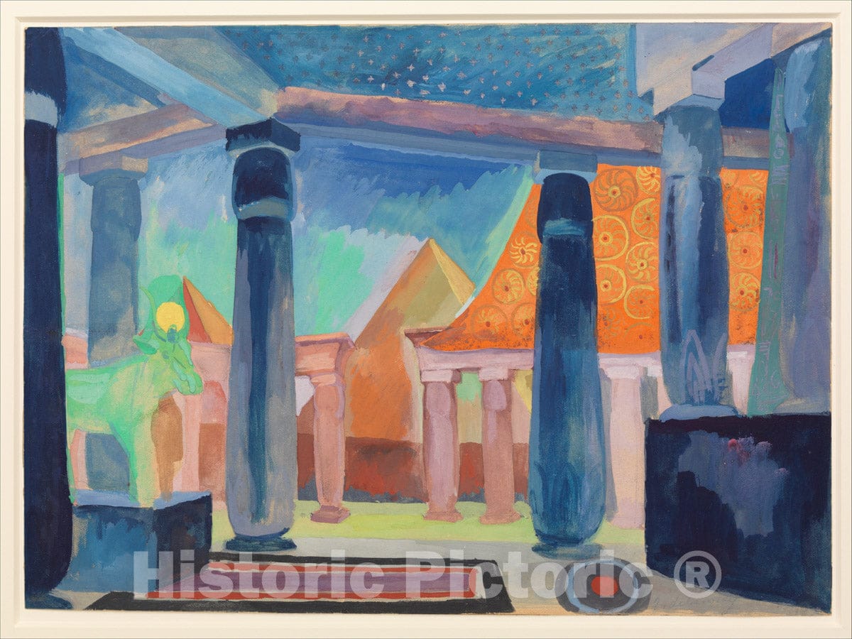 Art Print : Robert Delaunay - Stage Design for Cleopatra : Vintage Wall Art
