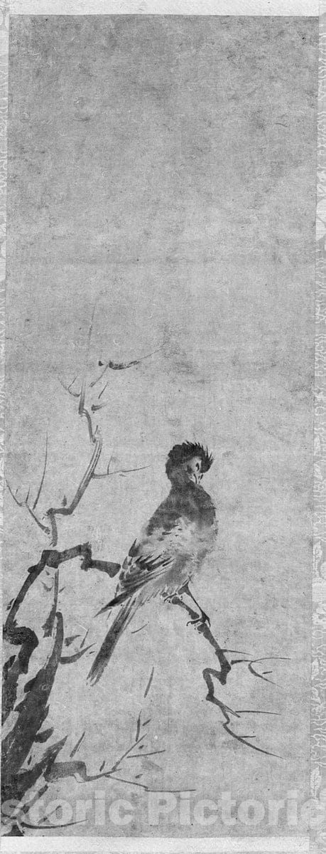 Art Print : Kenk? Shokei - Bird  v.2 : Vintage Wall Art