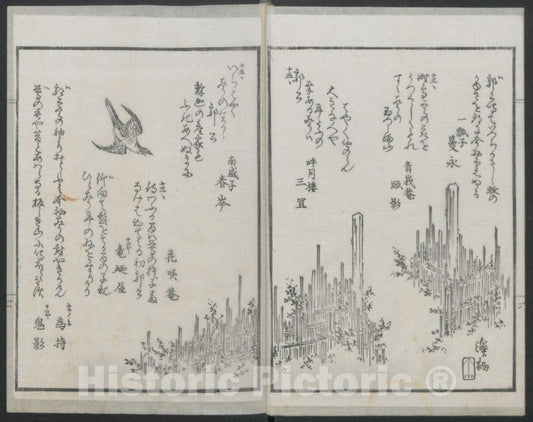 Art Print : Utagawa Kuniyoshi - Book of Humorous Poems - Japan : Vintage Wall Art
