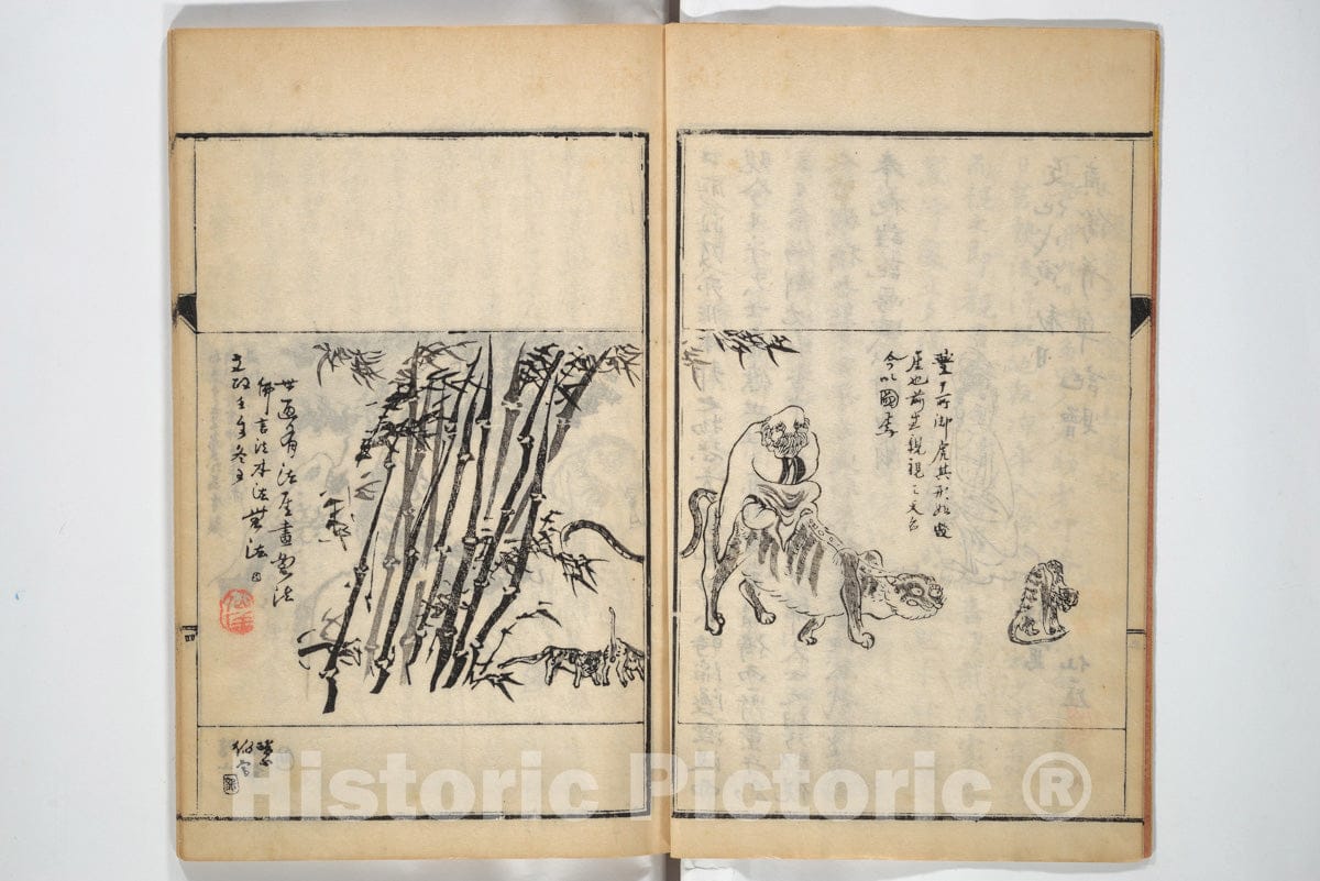 Art Print : Sengai Gibon - Surviving Paintings and Calligraphy of Sengai (Ents? Zenji iboku) - Japan : Vintage Wall Art