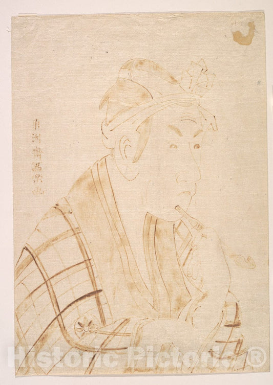 Art Print : T?sh?sai Sharaku - The Actor Matsumoto Koshiro as Banzuin Chobei - Japan : Vintage Wall Art