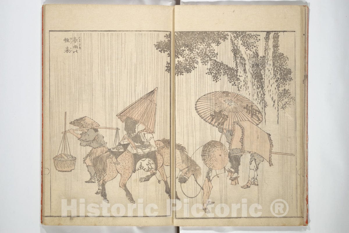 Art Print : Katsushika Hokusai - Various Pictures by Hokusai (Hokusai SOGA) - Japan : Vintage Wall Art