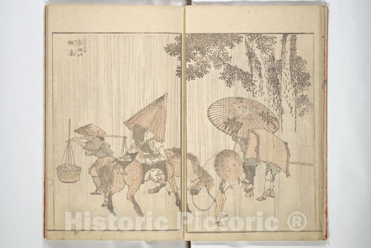 Art Print : Katsushika Hokusai - Various Pictures by Hokusai (Hokusai SOGA) - Japan : Vintage Wall Art