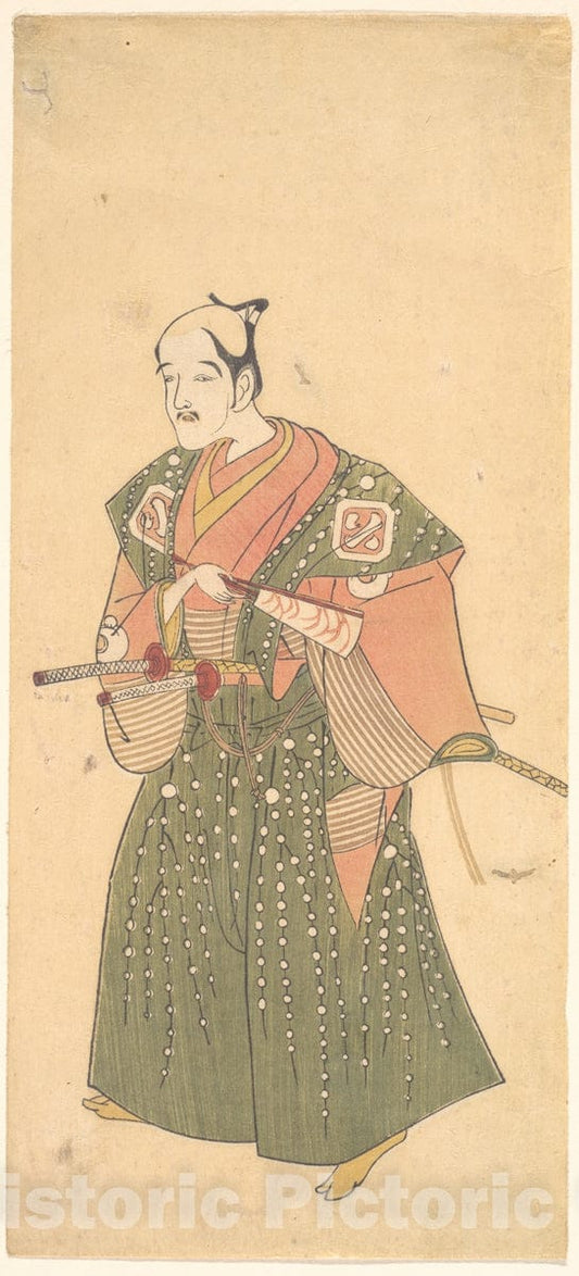 Art Print : Katsukawa Shunsh? - Arashi Otohachi I - Japan : Vintage Wall Art