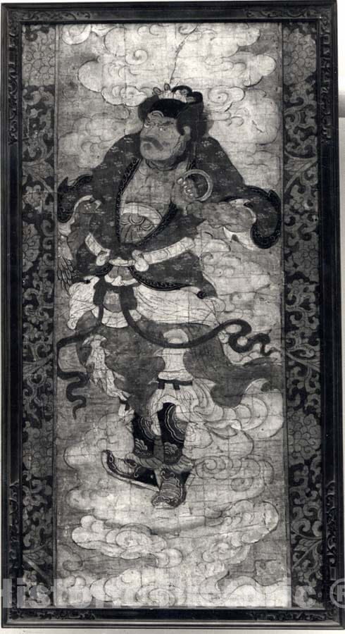 Art Print : Unidentified Artist - Vaisravana, Guardian of The North - China (?) - Joseon Dynasty (1392–1910) : Vintage Wall Art