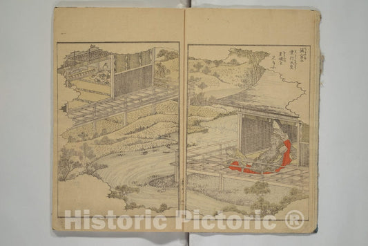 Art Print : Yanagawa Shigenobu - Picture Book of The Wisteria Trousers (Ehon fujibakama) - Japan : Vintage Wall Art
