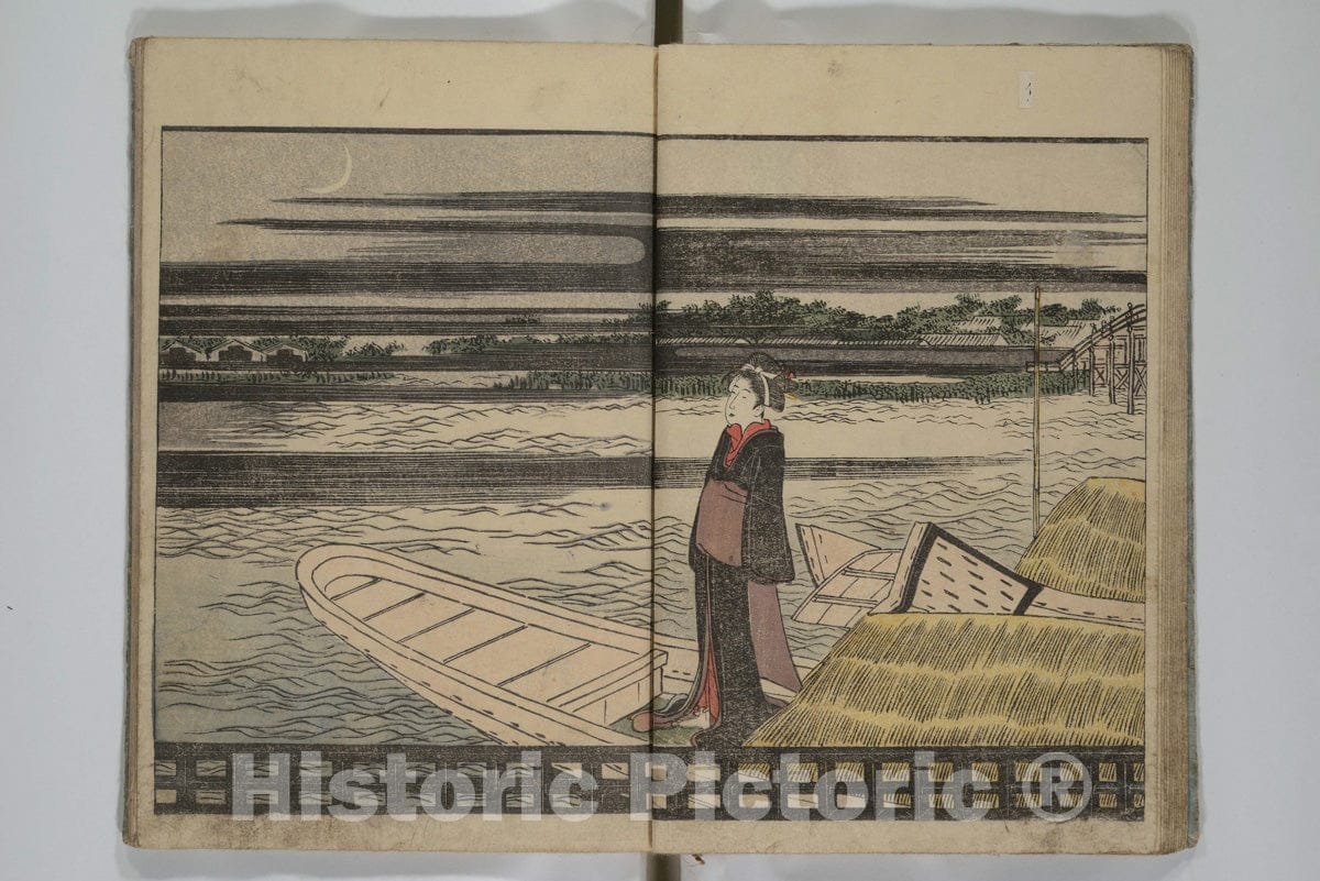 Art Print : Utagawa Toyokuni I - Picture Book of Modern Figures of Fashion (Ehon imay? sugata) - Japan : Vintage Wall Art