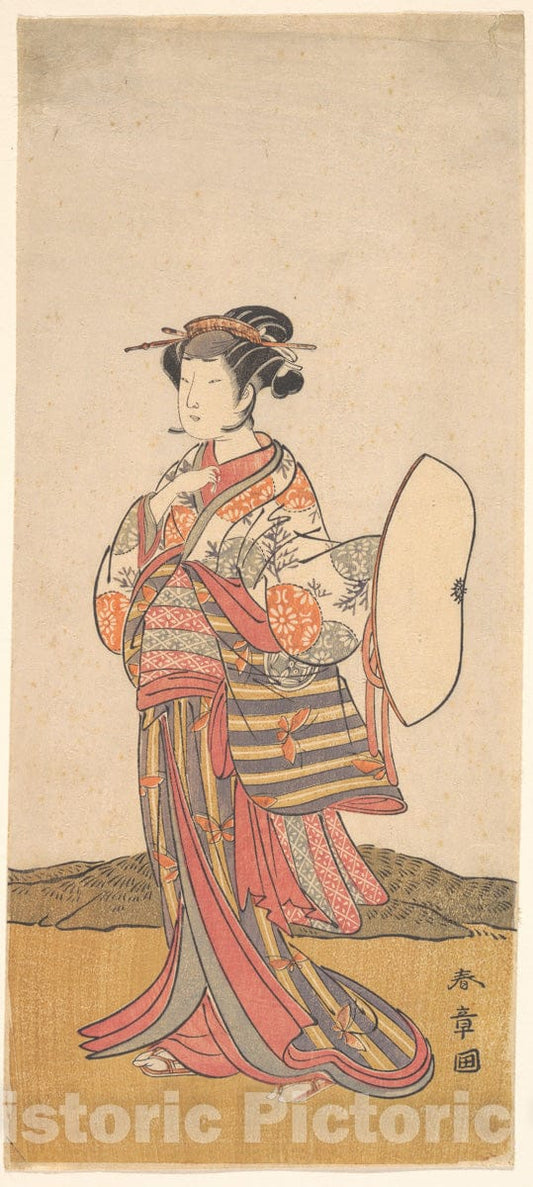 Art Print : Katsukawa Shunsh? - The Second Yamashita Kinsaku (1733–1790) - Japan : Vintage Wall Art