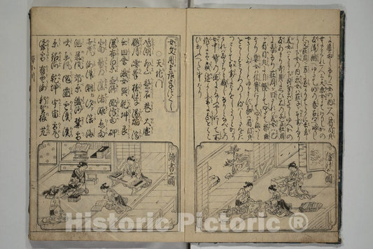 Art Print : Hasegawa My?tei - The Cicada Stream (Semi no Ogawa) - Japan : Vintage Wall Art